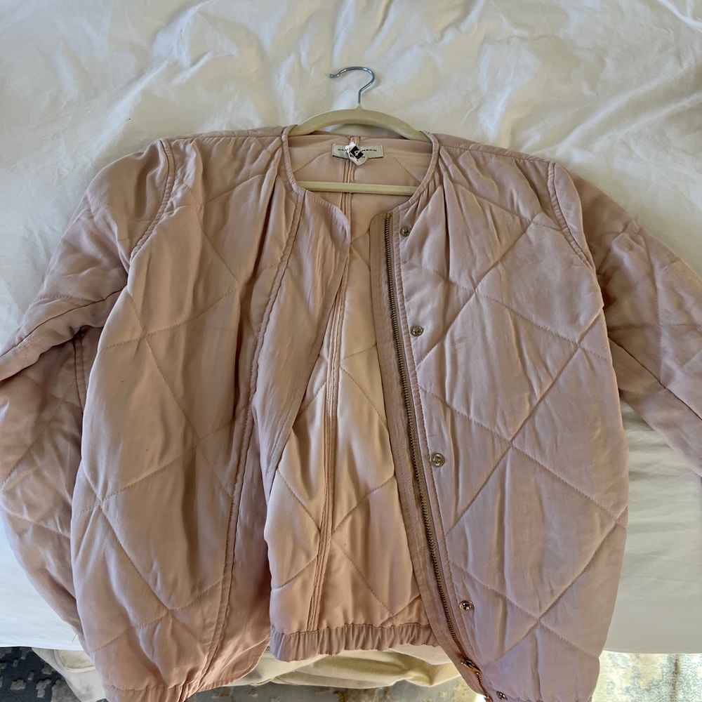 Club Monaco Blush Quilted Puffer Jacket